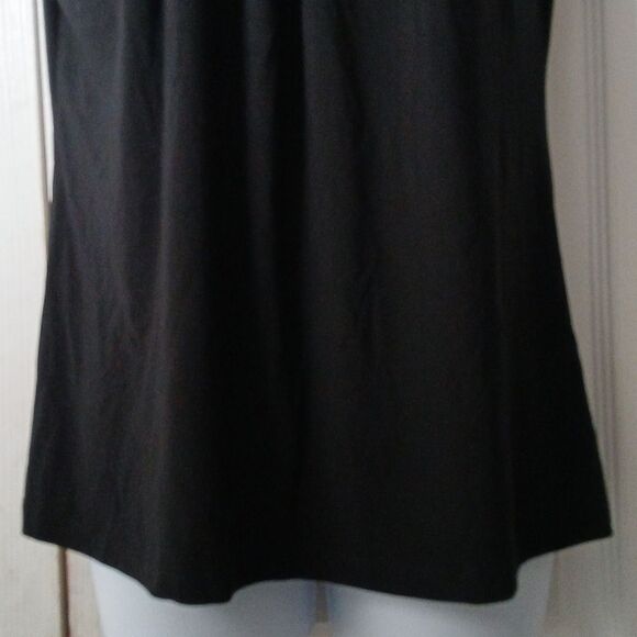 Suzie in the city black sleeveless black blouse Sz M EUC - Picture 2 of 5